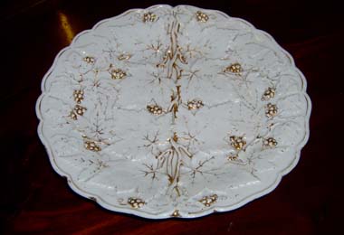 Geb�ckschale Meissen Schwerter um 1840