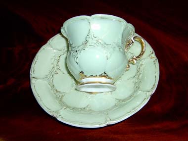 Mei�en 1820 Kaffeegedeck Reliefporzellan